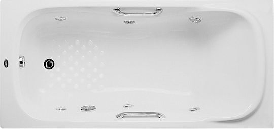 Acrilan Badewanne Acryl mit Hydrotherapie 170x75cm