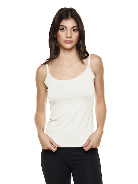Bodymove Women's Summer Blouse with Straps Beige