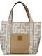 Damentasche Schultertasche Beige