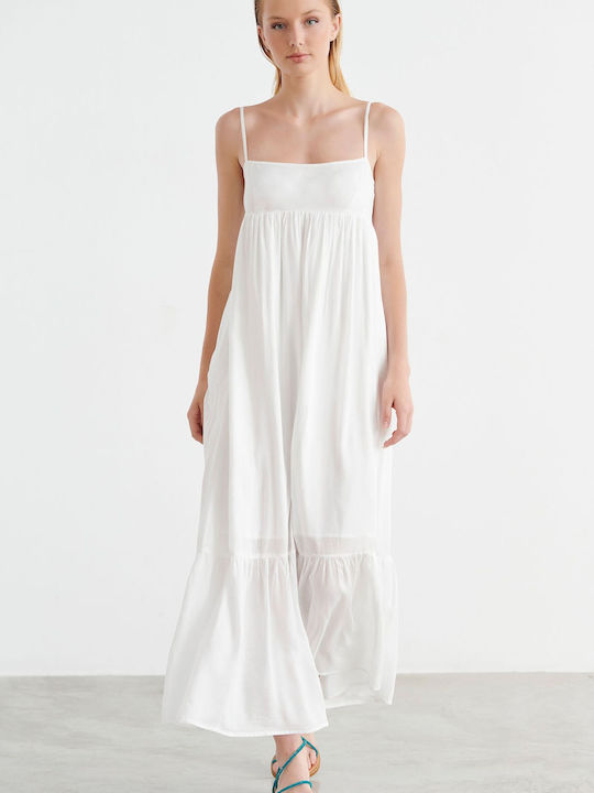 SugarFree Summer Maxi Dress White