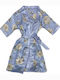 Ustyle Summer Women's Robe with Nightdress Light Blue