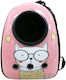 Haustier Pet Space Rucksack für Hunde / Katzen Rosa L30xB24xH42cm.