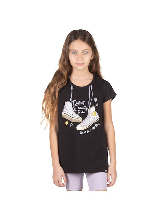 District75 Kids T-shirt Black