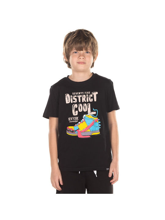 District75 Kids' T-shirt Black
