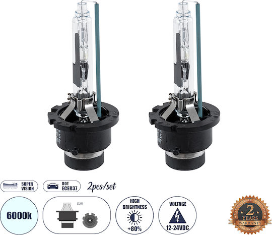 GloboStar Car Lamps D2R Canbus Xenon 6000K Cold White 12V 55W 2 Pieces