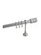 Frans Extendable Metallic Curtain Pole Α2 Single Φ25mm 140-250cm Nickel Matt