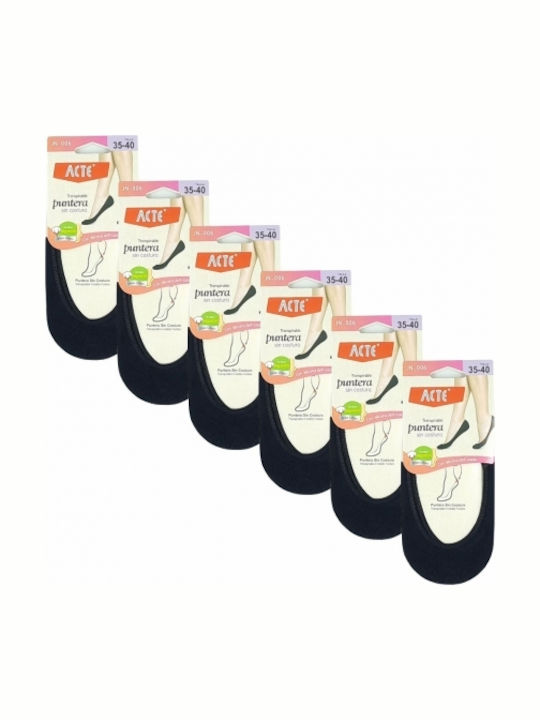 Prive Underwear Γυναικείες Κάλτσες Μαύρες 6Pack