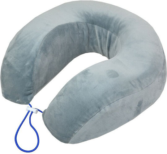 Travel Pillow Memory Foam Light Blue