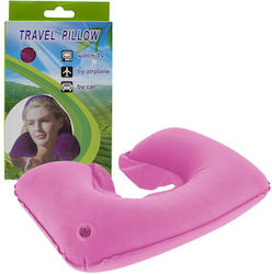 Inflatable Travel Pillow Pink