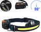 Rechargeable Headlamp LED IPX4 with Maximum Brightness 700lm Black
