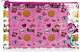 Tri-Coastal Design Kids Stationery Set with Pencil, Eraser, Notepad, Ruler and Pencil Case Pink Smile