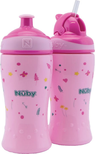 Nuby Cănițe pentru copii din Plastic Roz 2buc 360ml