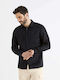 Celio BAFLAX Men's Shirt Long Sleeve Black