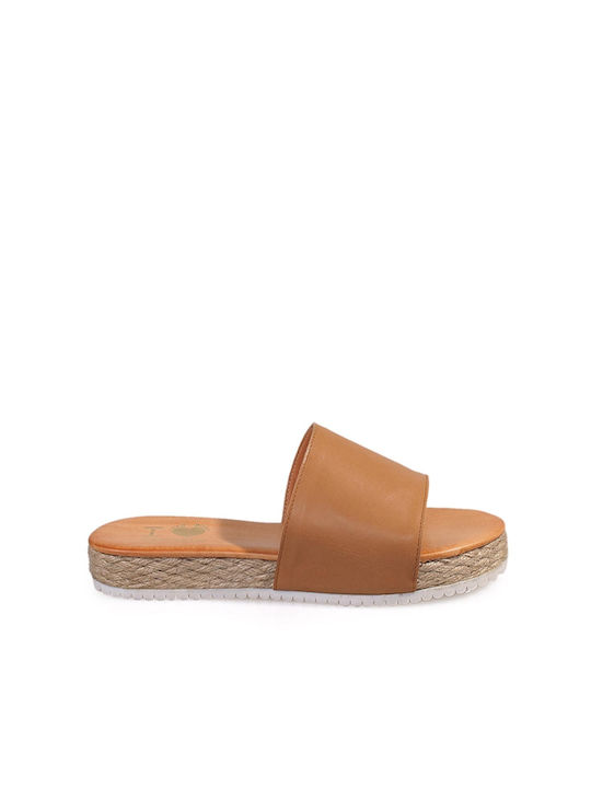 I Love Sandals Leather Women's Sandals Tabac Brown
