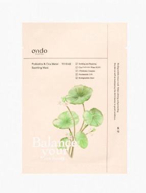 Ondo Beauty 365 Probiotics & Cica Water Sheet Mask 25ml