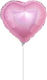 Balloon Foil Valentine's Day Heart Pink Shape 25cm