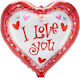 Balloon Foil Valentine's Day Heart Red 45cm