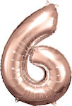 Μπαλόνι Foil Jumbo Αριθμός Ροζ Χρυσό 55εκ.