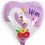 Balloon Foil Valentine's Day Heart Multicolour 45cm