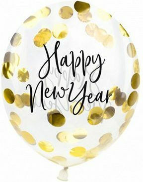 Set of 3 Balloons Latex Transparent 27cm