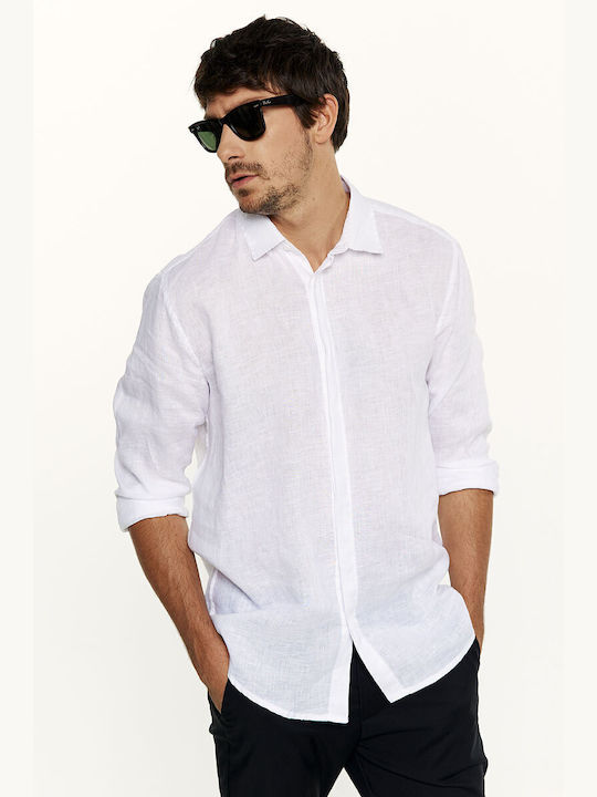 Edward Jeans Viator Men's Shirt Long Sleeve White