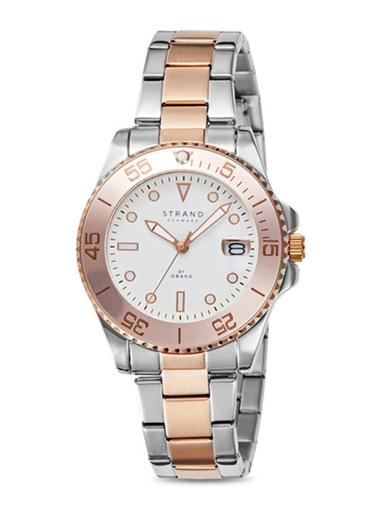 Strand by Obaku Women's Watch with Silver Metal Bracelet