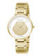 Strand by Obaku Women's Watch with Gold Metal Bracelet