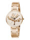 Strand by Obaku Women's Watch with Gold Metal Bracelet