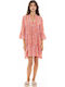Pink Label Women's Mini Dress Beachwear Orange