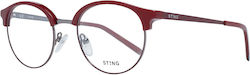Sting Ramă Ochelari Burgundy VST181 0597