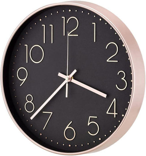 Wall Clock Plastic Gold Ø30cm