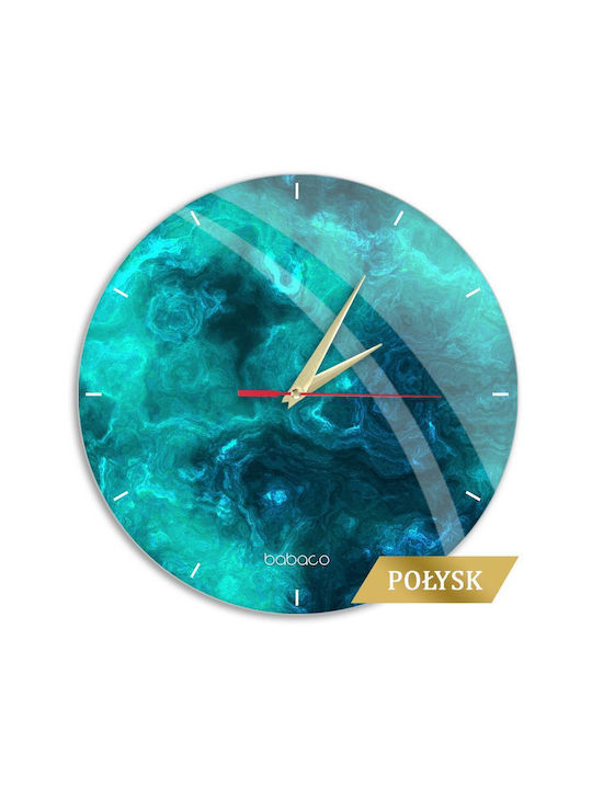 Babaco Wall Clock Plastic Green