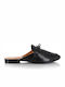 Malesa Flat Mules Black