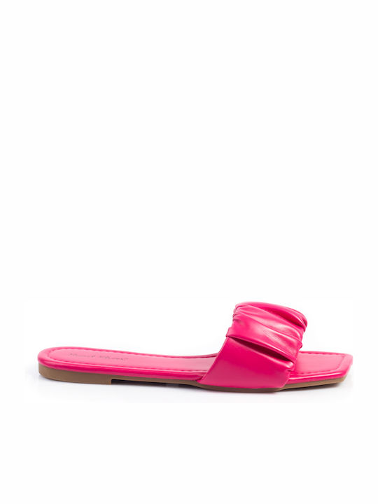 Malesa Damen Flache Sandalen in Fuchsie Farbe