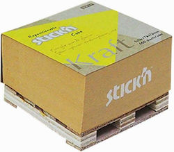 Biletele De Memorie Blocnotes În Cub Bej 7.6x7.6cm