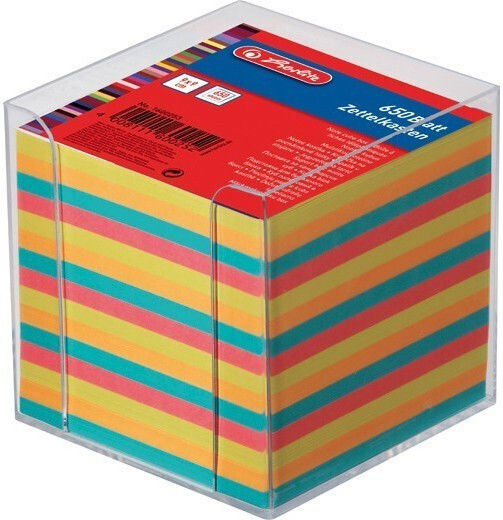 Herlitz Note Pads in Cube 650 Sheets 9x9pcs
