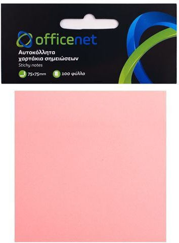 Officenet Haftnotizen im Würfel 100 Blätter Rosa 7.5x7.5Stück