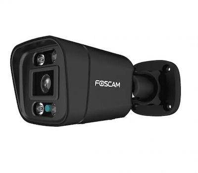 Foscam V5EP IP Überwachungskamera 5MP Full HD+ Wasserdicht mit Zwei-Wege-Kommunikation in Schwarzer Farbe