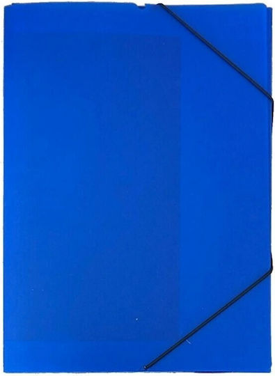 Capa Case Φάκελος με Λάστιχο και Αυτιά για Χαρτί A4 Μπλε