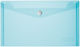 Herlitz Folder Transparent with Button for Paper A6 Blue 6pcs