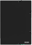 Colorfix Folder with Rubber Band and Ears for Paper A4 Black