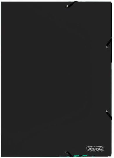 Colorfix Φάκελος με Λάστιχο και Αυτιά για Χαρτί A4 Μαύρος