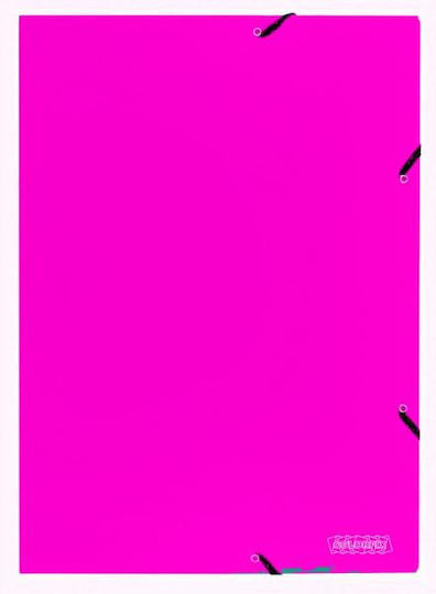 Colorfix Φάκελος με Λάστιχο και Αυτιά για Χαρτί A4 Φούξια