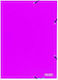 Colorfix Φάκελος Πρεσπάν με Λάστιχο και Αυτιά για Χαρτί A4 Μωβ