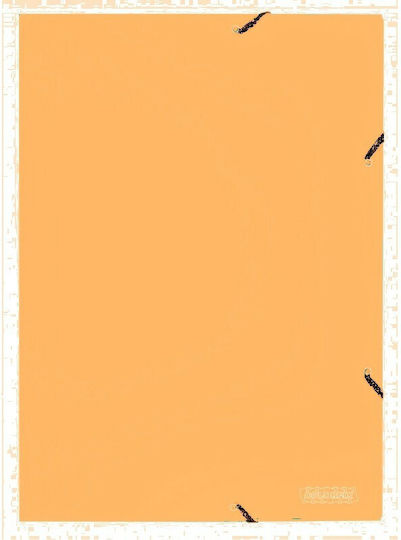 Colorfix Φάκελος Πρεσπάν Διαφανής με Λάστιχο και Αυτιά για Χαρτί A4 Πορτοκαλί