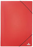 Logigraf Folder with Rubber Band and Ears for Paper A4 Red