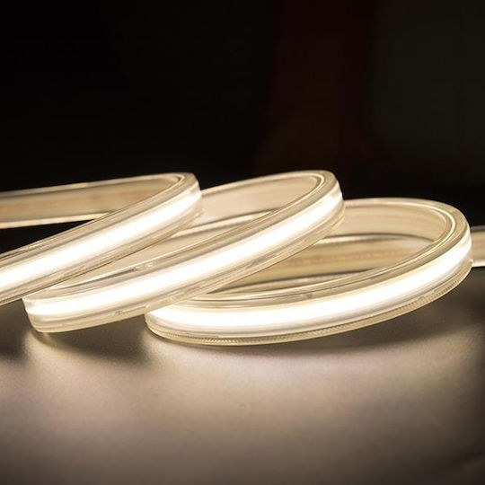 Eurolamp Wasserdicht LED-Streifen 220V Natürliches Weiß Licht 10m Typ COB