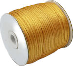 Schnürsenkel Satin Gold 2mm x 100m