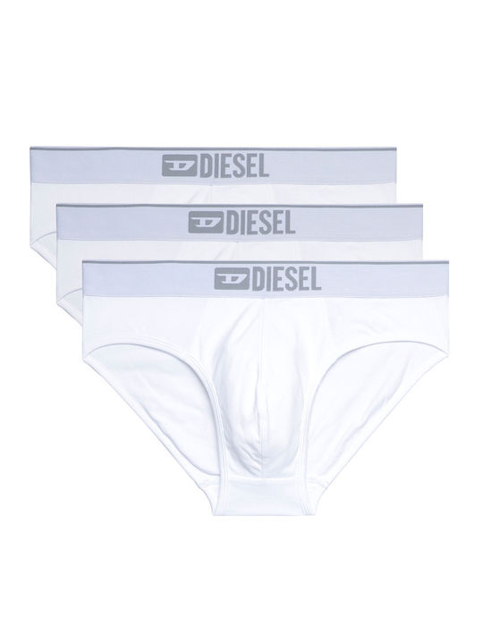 Diesel Herren Slips Weiß 3Packung