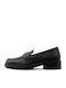 Δερμάτινα Γυναικεία Loafers σε Μαύρο Χρώμα